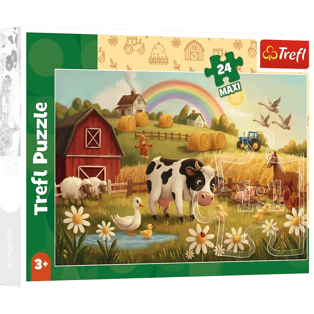 Puzzle 24 MAXI Krowa na farmie 1