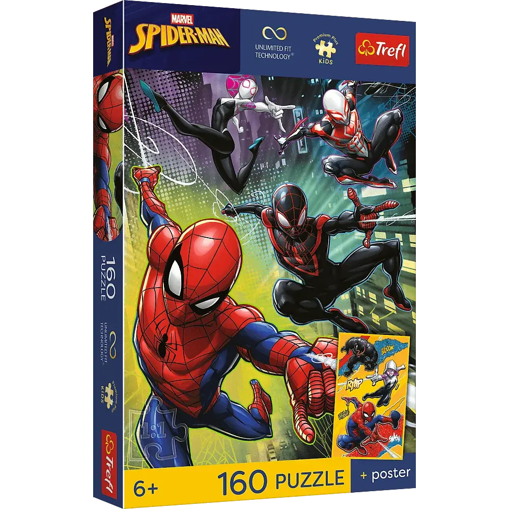 Puzzle 160 Spider Man Pajęcze Sprawy 1