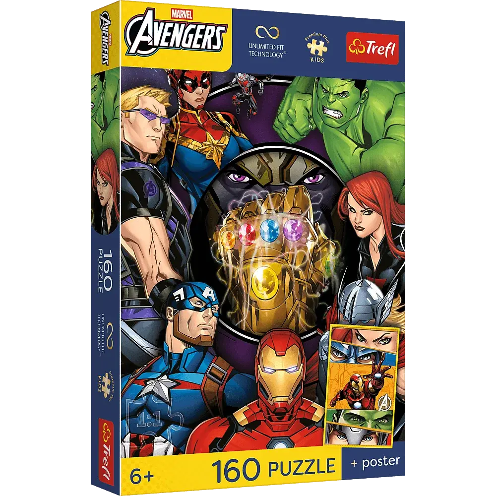 Puzzle 160 Avengers Bohater Dnia 1