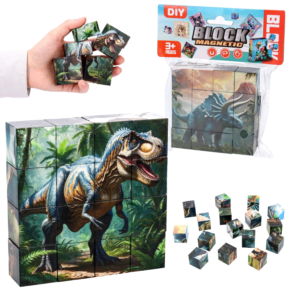 Układanka magnetyczna dinozaury 1