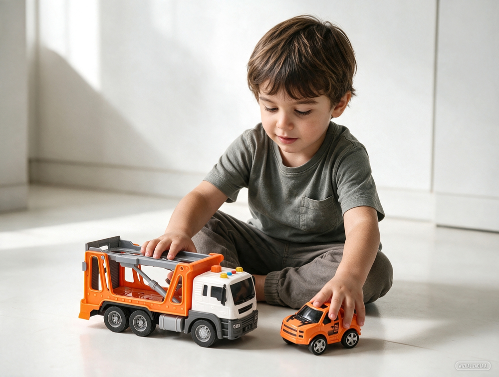 Auto laweta światło dźwięk SŁUŻBY MIEJSKIE 1