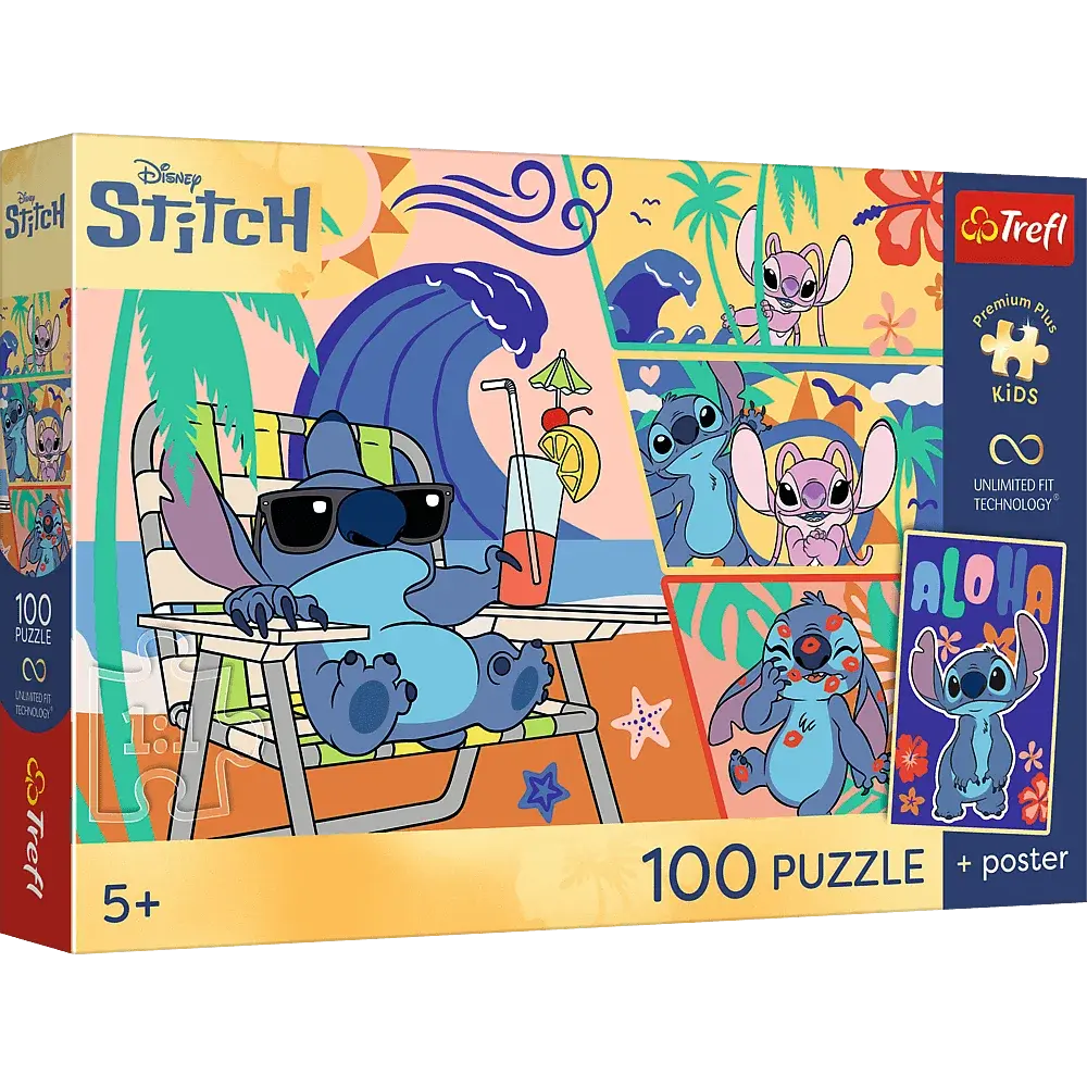 Puzzle 100 Lilo&Stitch Plażowe dni 1