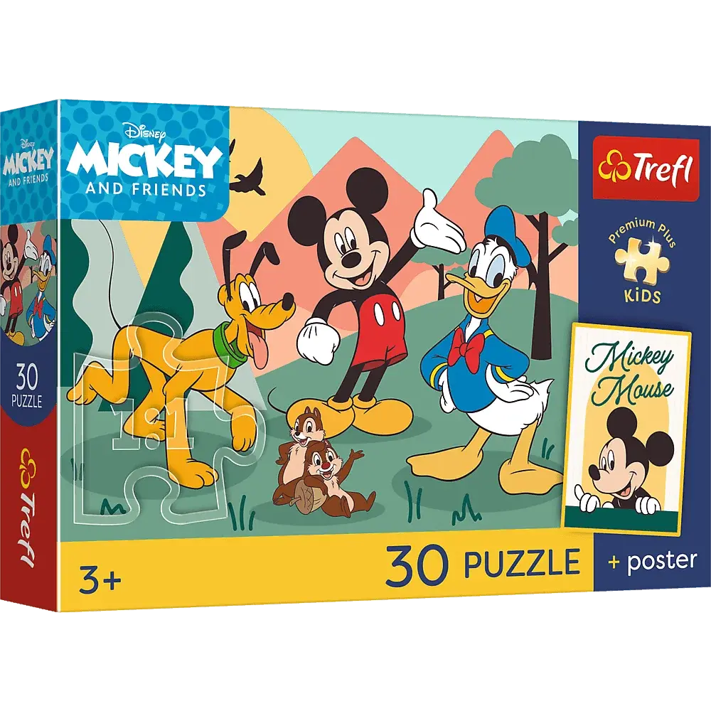 Puzzle 30 MYSZKA MIKI Bajkowe chwile + plakat 1