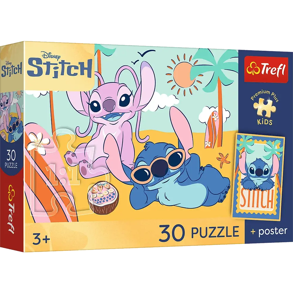 Puzzle 30 STITCH Uśmiech Stitcha + plakat 1