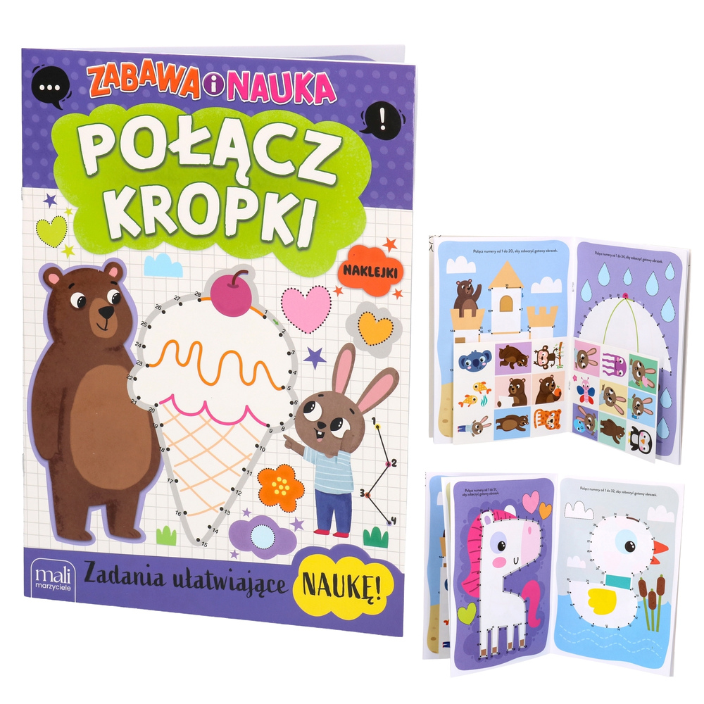 Książka POŁĄCZ KROPKI zeszyt zadań - zabawa i nauka 1