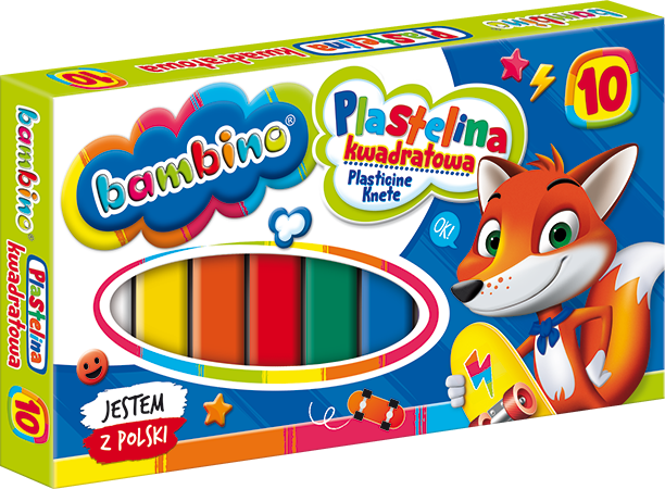 Plastelina BAMBINO 10 kolorów 1