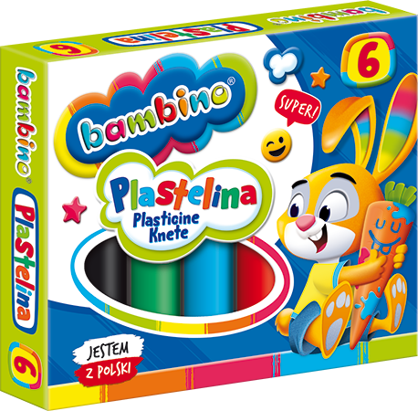 Plastelina BAMBINO 6 kolorów 1