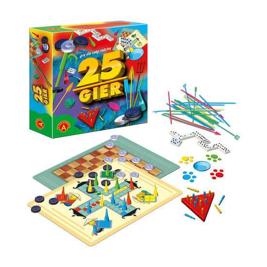 Uniwersalny zestaw 25 GIER, gra planszowa 1
