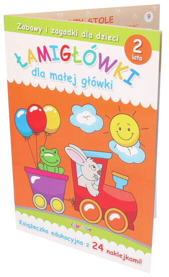 Książka edukacyjna ŁAMIGŁÓWKI DLA MAŁEJ GŁÓWKI 2 latka 1