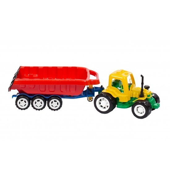 Wielki traktor z naczepą 1