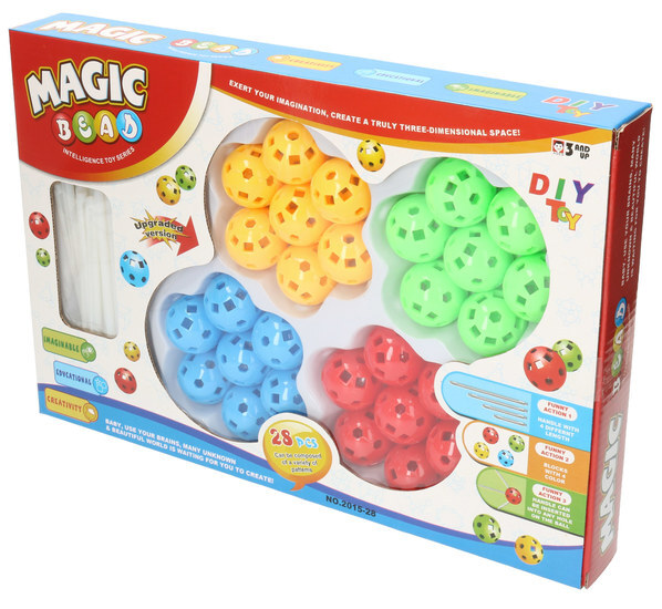 Klocki przestrzenne 3D, patyczki 1