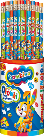 Ołówek grafitowy z gumką BAMBINO 1