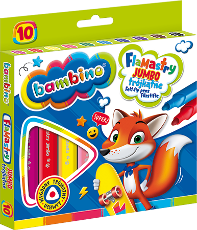 Flamastry JUMBO trójkątne Bambino 1
