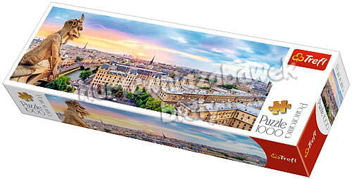 Puzzle 1000 panorama Widok z katedry Notre-Dame 1