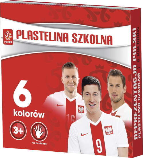 Plastelina szkolna  POLSKA 6 kolorów 1