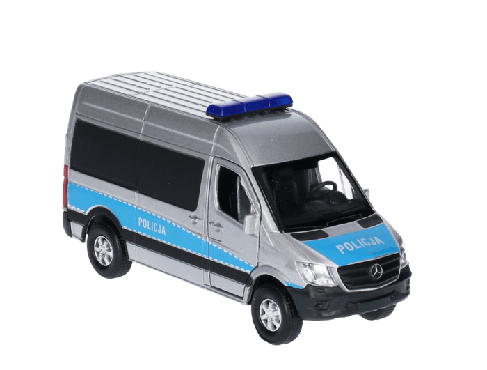 Auto Mercedes-Benz Sprinter POLICJA , model metalowy WELLY 1