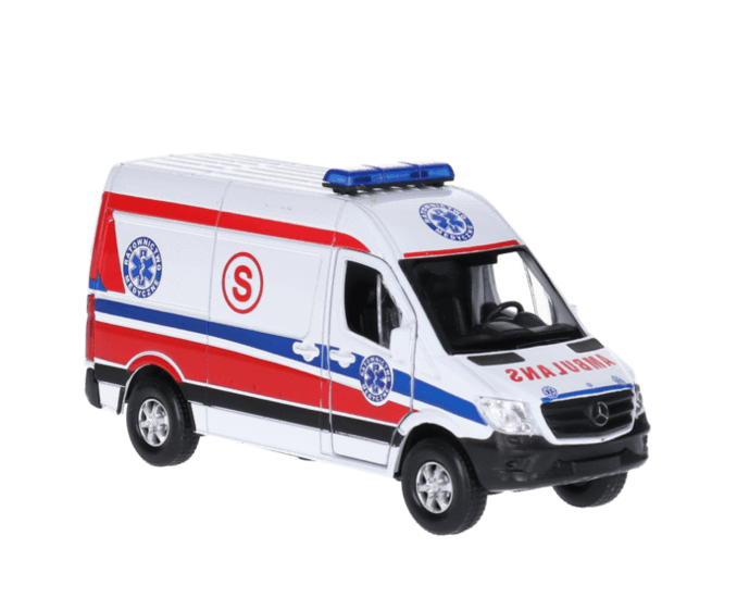 Auto Mercedes-Benz Sprinter KARETKA model metalowy WELLY 1