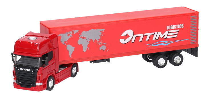 Auto TIR SCANIA V8 R730 1:64 model metalowy WELLY 1
