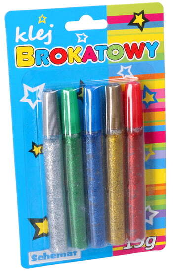 KLEJ BROKATOWY 5 KOLORÓW 1