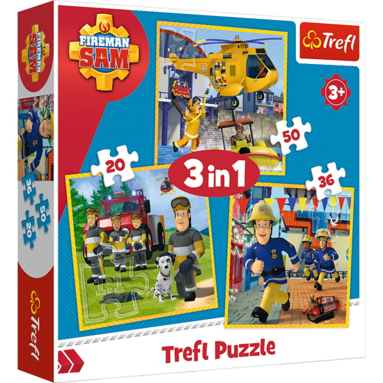 Puzzle 3w1 Strażak Sam w akcji 1