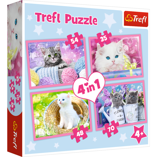 Puzzle 4w1 Kocie Zabawy  1