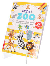 Kolorowanka z naklejkami. WESOŁE ZOO 1