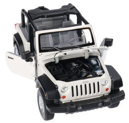 Auto Jeep Wrangler RUBICON Cabrio, model metalowy WELLY 1