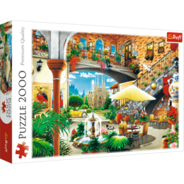 Puzzle 2000 Widok na Barcelonę 1