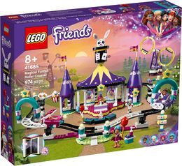 Klocki LEGO Friends - Magiczne wesołe miasteczko z kolejką górską 1