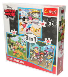Puzzle 3w1 MYSZKA MIKI i PRZYJACIELE 1