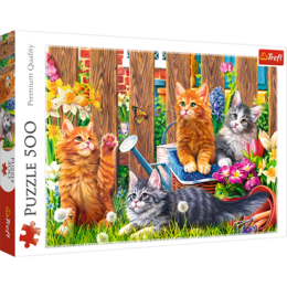 Puzzle 500 KOTKI W OGRODZIE 1