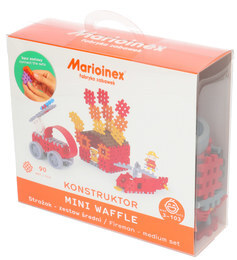 Klocki MINI WAFLE STRAŻAK zestaw średni 1