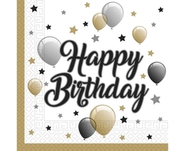 Serwetki papierowe HAPPY BIRTHDAY 1
