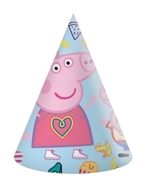 Czapeczki urodzinowe ŚWINKA PEPPA 1