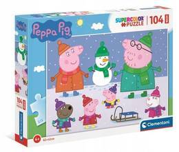 Puzzle 104 MAXI  ŚWINKA PEPPA SuperColor 1