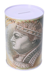 Skarbonka puszka  BANKNOTY POLSKIE 1