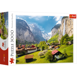 Puzzle 3000 Lauterbrunnen SZWAJCARIA 1