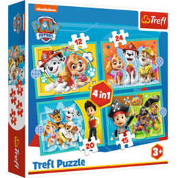 Puzzle 4w1 PSI PATROL Wesoła ekipa 1
