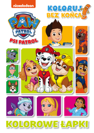 Kolorowanka PSI PATROL Kolorowe łapki 1