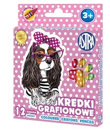 KREDKI 12 KOLORÓW ASTRA PIESKI GLINKA KOALINOWA 1