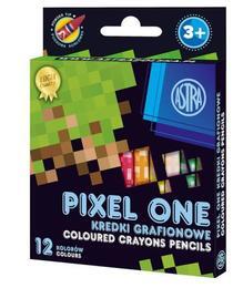 KREDKI 12 KOLORÓW ASTRA PIXEL ONE GLINKA KOALINOWA 1