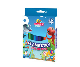 FLAMASTRY ASTRA 12 KOLORÓW MINI MINI ASTRA 1