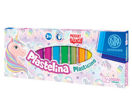 Plastelina 12 kolorów JEDNOROŻEC ASTRA 1