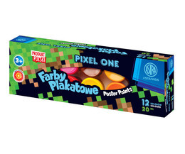 Farby plakatowe 12  kolorów PIXEL ONE Astrino 1