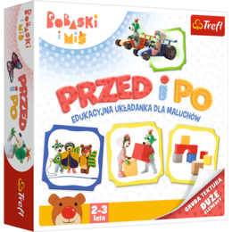 Edukacyjna układanka PRZED I PO Bobaski i Miś 1