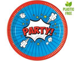 Talerzyki papierowe PARTY 23cm 8szt 1