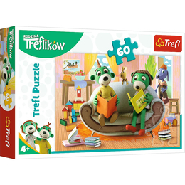 Puzzle 60 WSPÓLNE CZYTANIE KSIĄŻEK - TREFLIKI 1