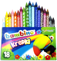 Kredki BAMBINO 18 kolorów 1