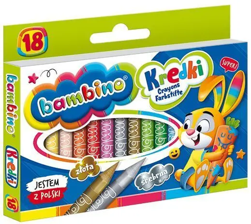 Kredki BAMBINO 18 kolorów 1