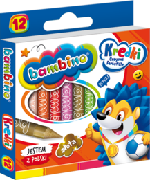 Kredki tradycyjne BAMBINO 12 kol 1